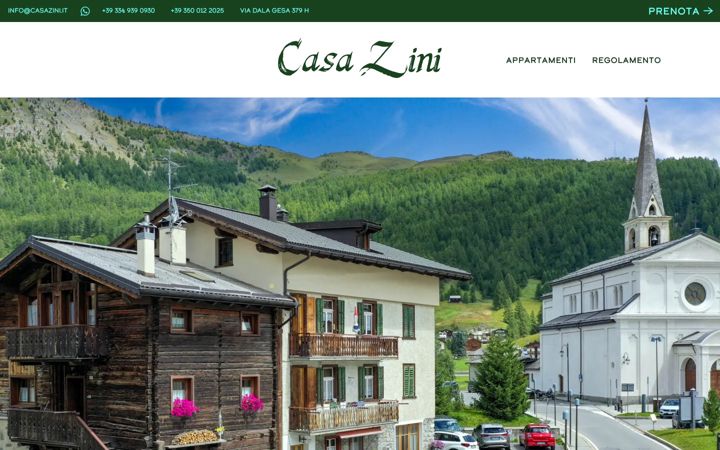 Skærmbillede af casazini.it