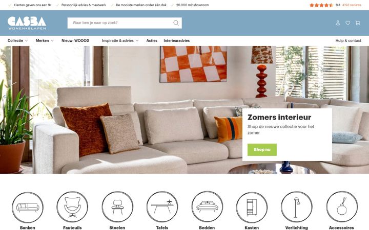 Screenshot of casba.nl