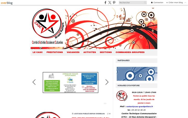 Screenshot of casc-grandpoitiers.fr