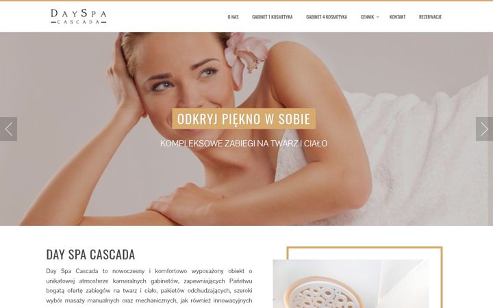 Screenshot of cascada-spa.com