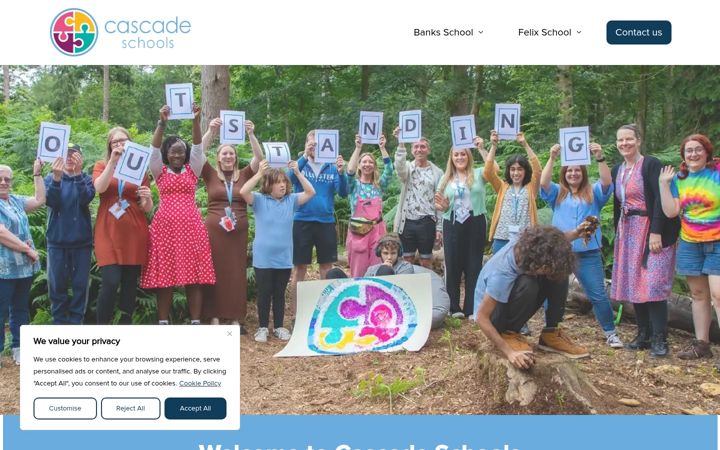 Screenshot of cascade-schools.com