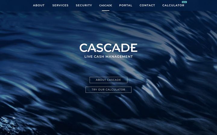 Screenshot of cascade.co.uk