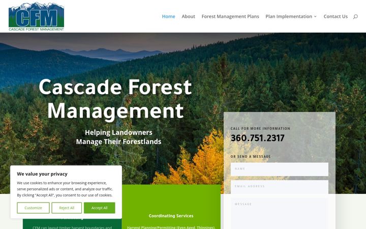 Screenshot of cascadefm.net