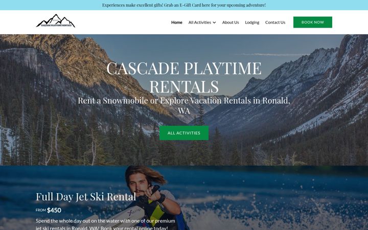 Screenshot of cascadeplaytime.com