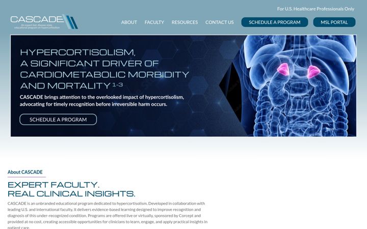 Screenshot of cascadeprograms.com