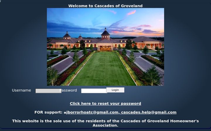 Screenshot of cascadesofgrovelandpoc.org