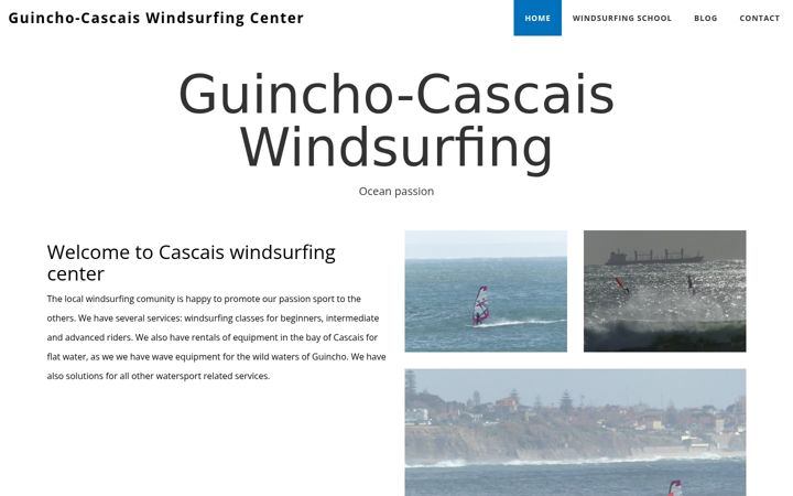 Screenshot of cascais-windsurf.com