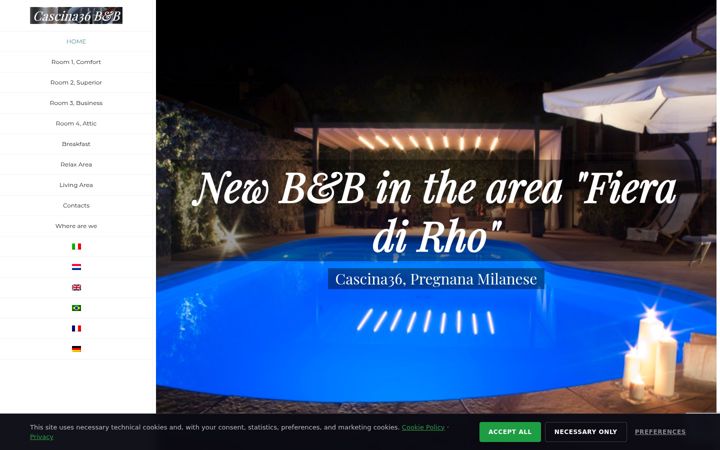 Screenshot of cascina36.com