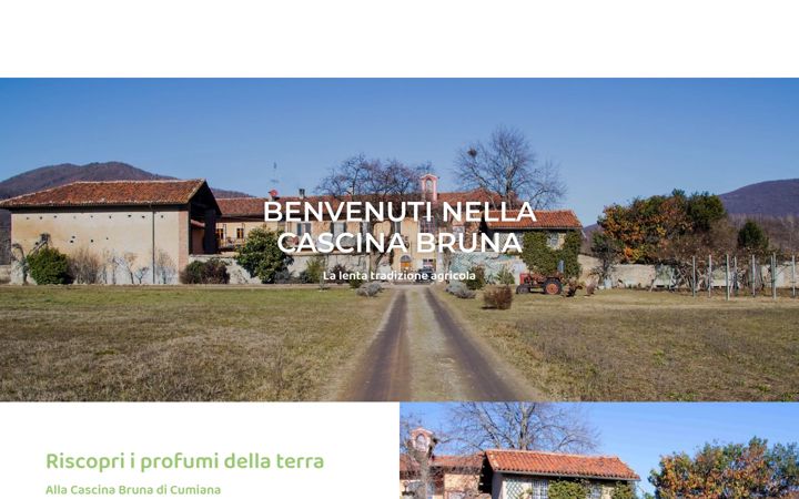 Screenshot van cascinabruna.com