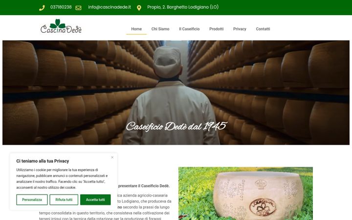 Screenshot of cascinadede.it