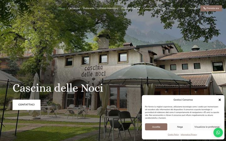 Screenshot of cascinadellenocibratto.it