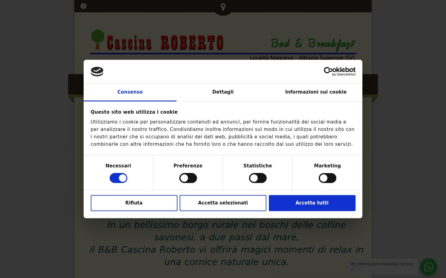 Captura de ecrã do banner de consentimento apresentado antes de qualquer interação