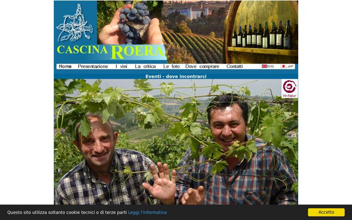 Screenshot of cascinaroera.com