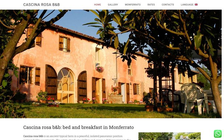 Skærmbillede af cascinarosa33.it