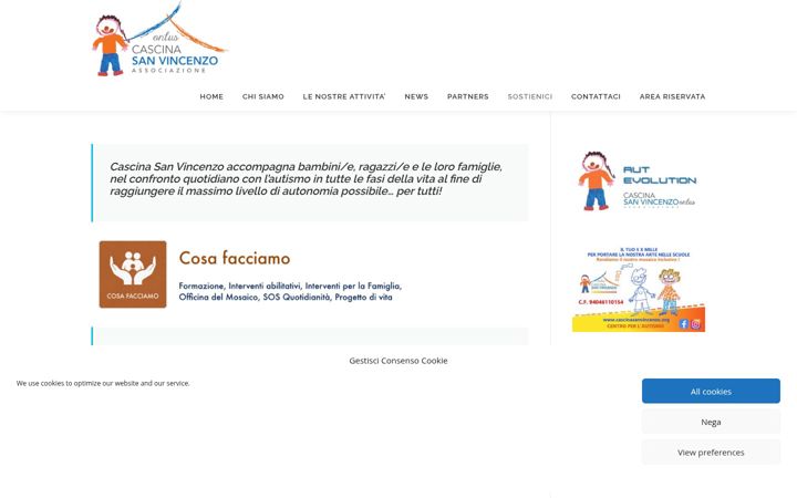 Screenshot of cascinasanvincenzo.org