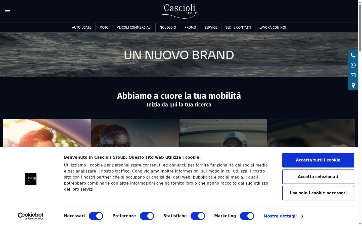 Sutikimo reklamjuostės, rodytos prieš bet kokią sąveiką, ekrano kopija