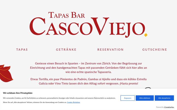 Screenshot of casco-viejo.ch