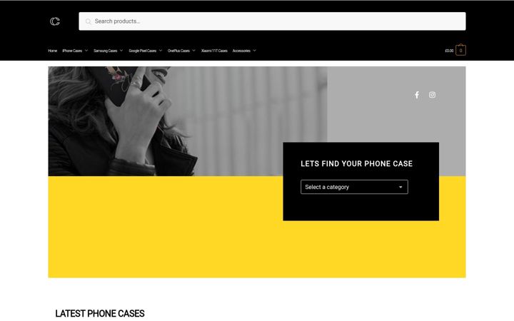 Screenshot of case-face.co.uk