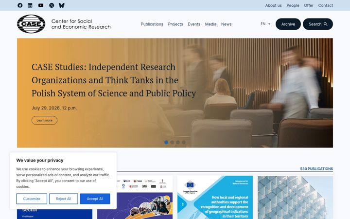Screenshot of case-research.eu