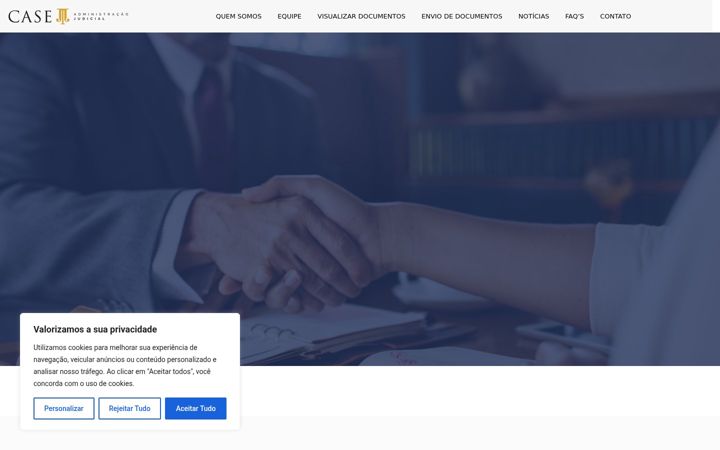 Screenshot of caseadmjudicial.com.br