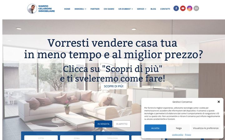 Screenshot of caseagenova.it
