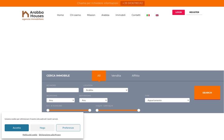 Screenshot di casearabba.it