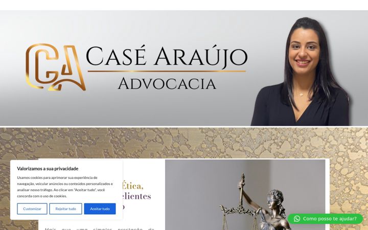 Ekrānuzņēmums no casearaujo.adv.br