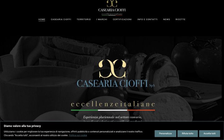 Screenshot of caseariacioffispa.it