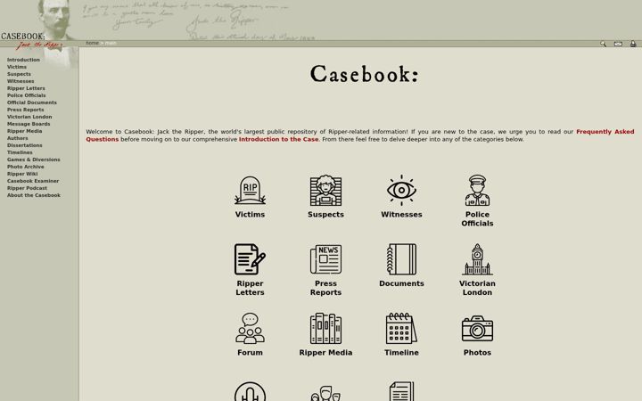 Screenshot of casebook.org