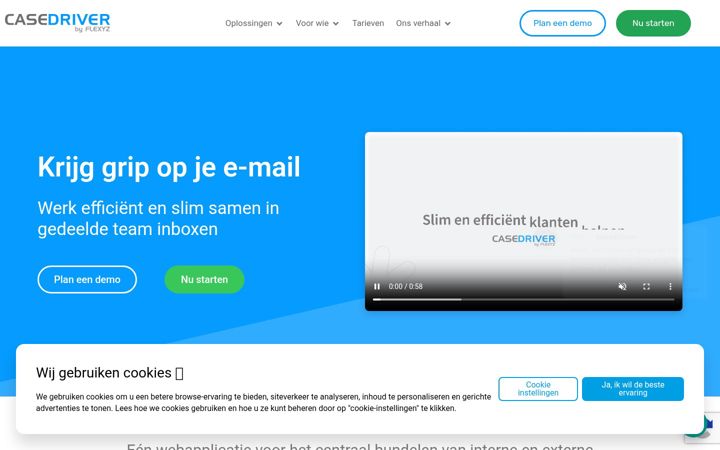 Skærmbillede af casedriver.nl