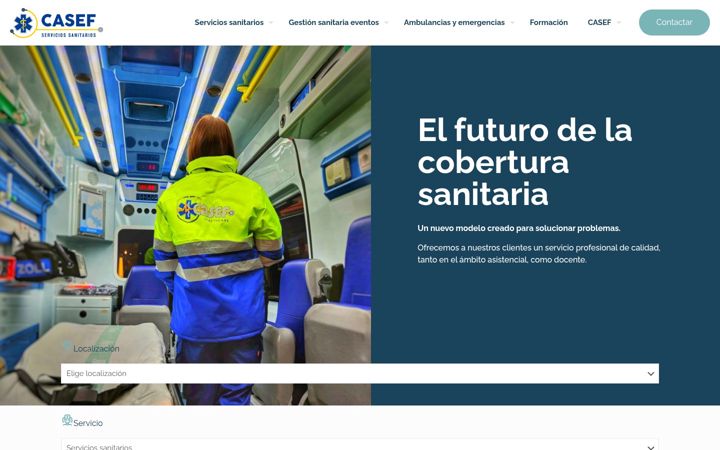 Captura de pantalla de casef.es