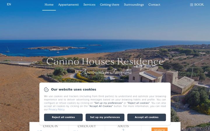 Screenshot di casefavignana.it
