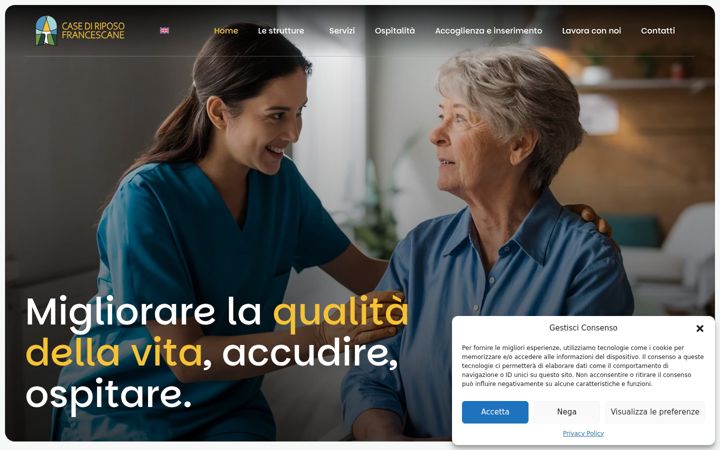 Screenshot of casefrancescane.it