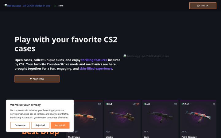 Screenshot of casehubgo.com