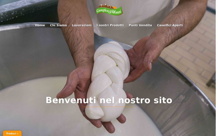 Screenshot von caseificio3monti.it