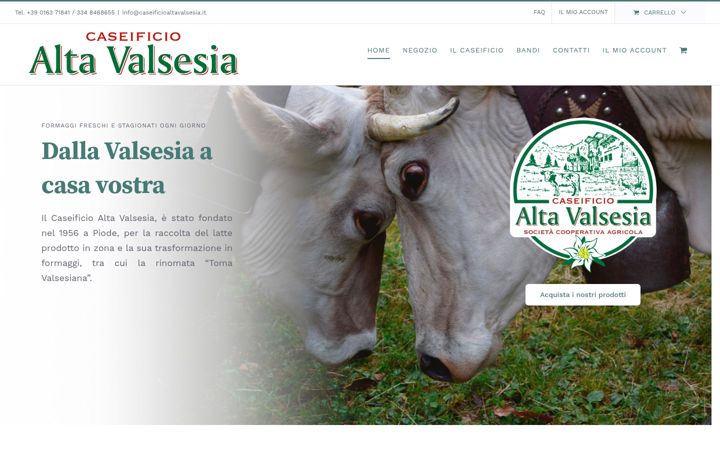 Skærmbillede af caseificioaltavalsesia.it