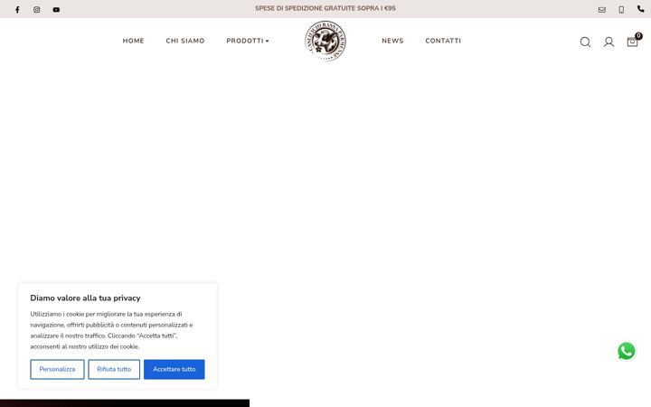 Screenshot of caseificiobassaparmense.it