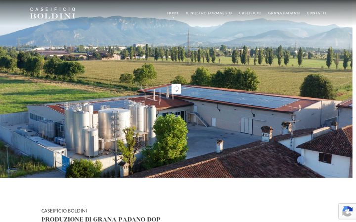 Screenshot of caseificioboldini.it
