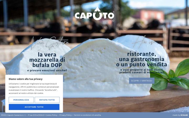 Screenshot di caseificiocaputo.it