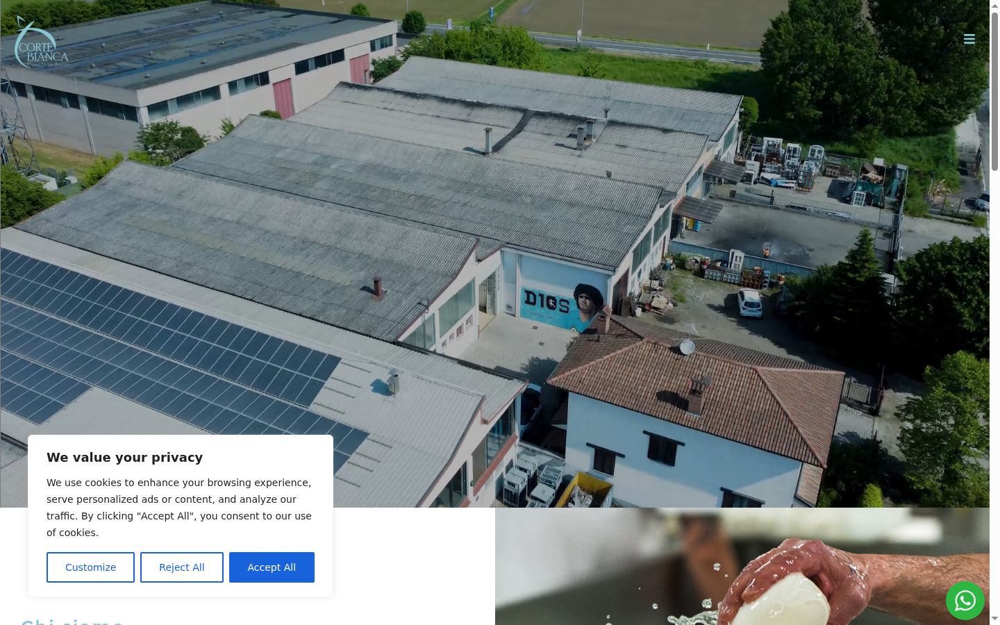Snímka obrazovky banera súhlasu zobrazeného pred akoukoľvek interakciou