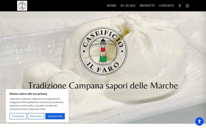 Screenshot of caseificioilfaro.it