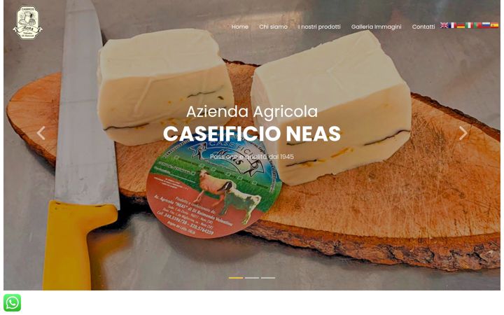 Screenshot of caseificioneas.it