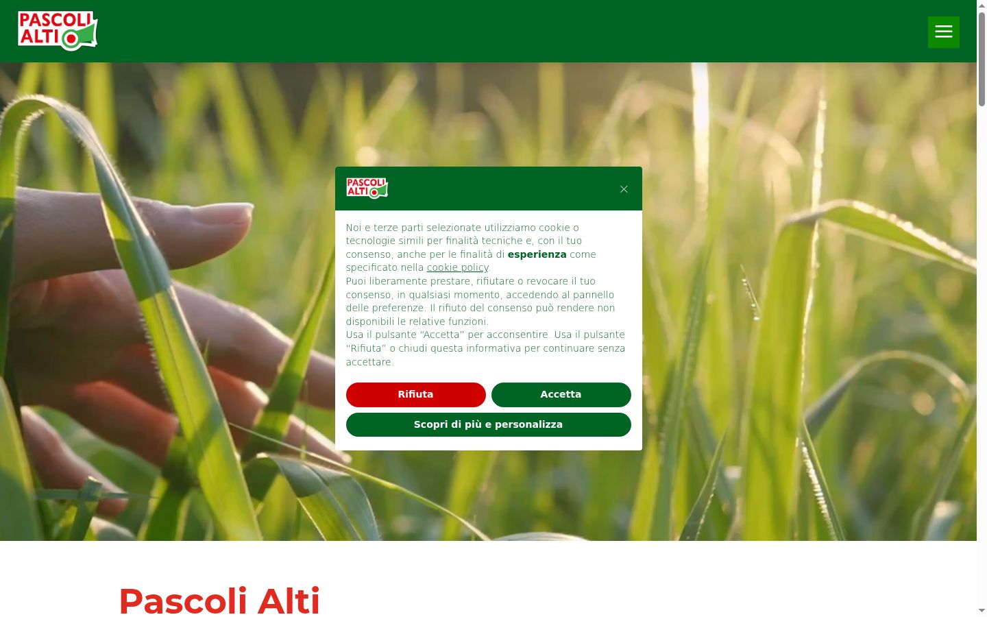 Screenshot tal-banner tal-kunsens muri qabel kwalunkwe interazzjoni