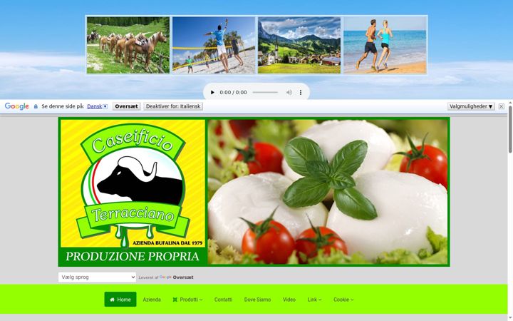 Screenshot di caseificioterracciano.it
