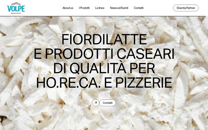 Posnetek zaslona caseificiovolpe.it