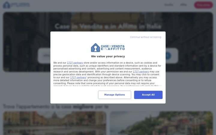 Screenshot of caseinvenditainaffitto.it