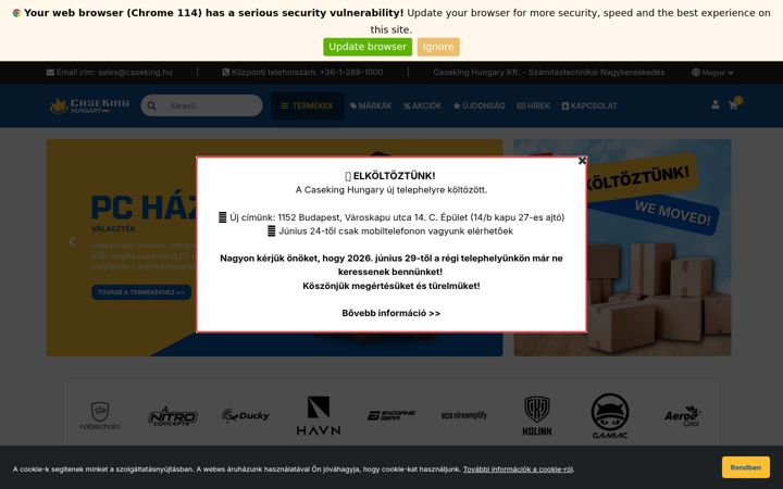 Screenshot of caseking.hu
