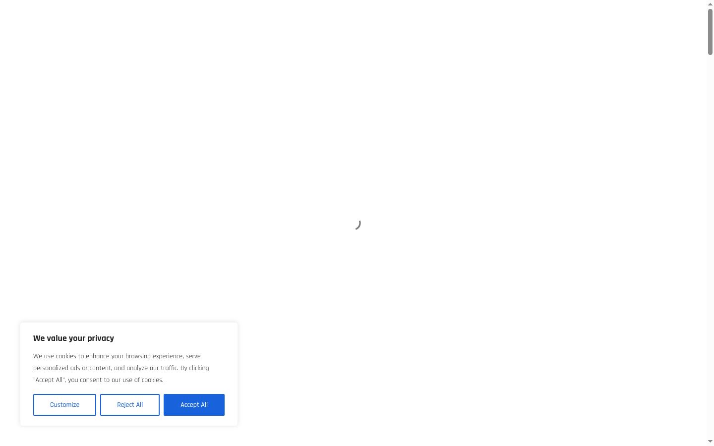 Screenshot van de toestemmingsbanner zoals getoond vóór enige interactie
