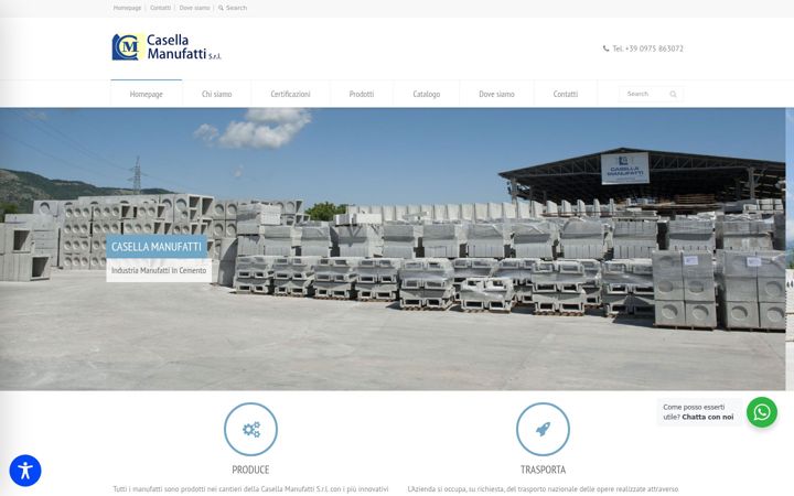Captură de ecran a casellamanufatti.it