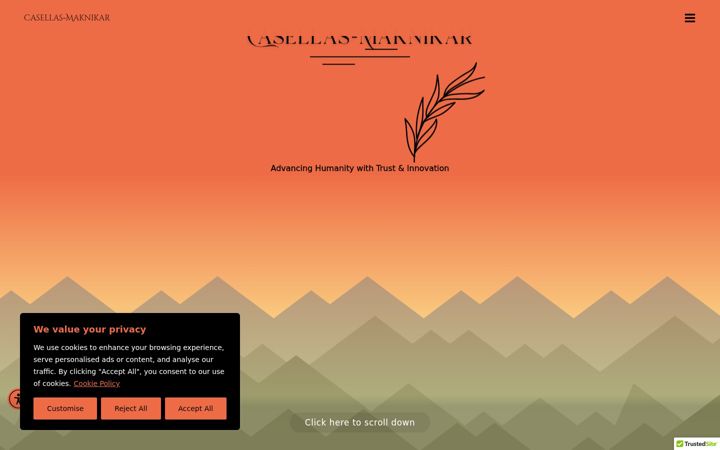 Screenshot of casellas-maknikar.com